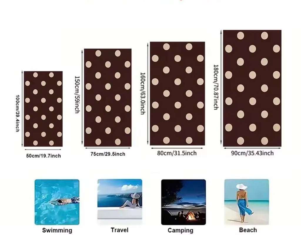 Sandy Dots beach towel