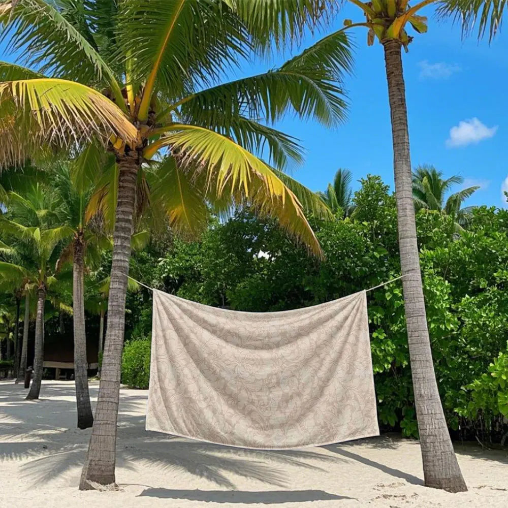 Sandy beach towel